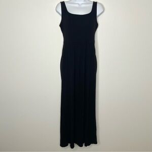 Daily Ritual Black Square Neck Maxi Dress